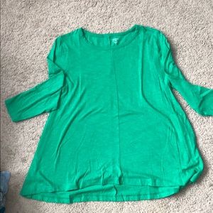 3/4 length sleeve flare  top